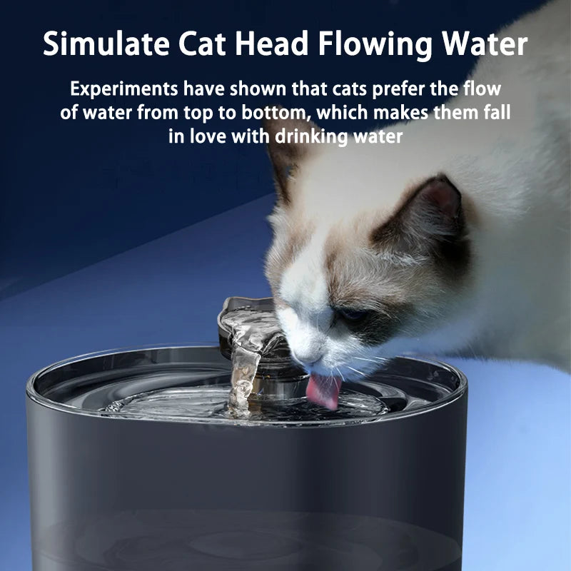 Fonte de água automática para gatos