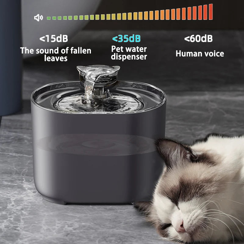 Fonte de água automática para gatos
